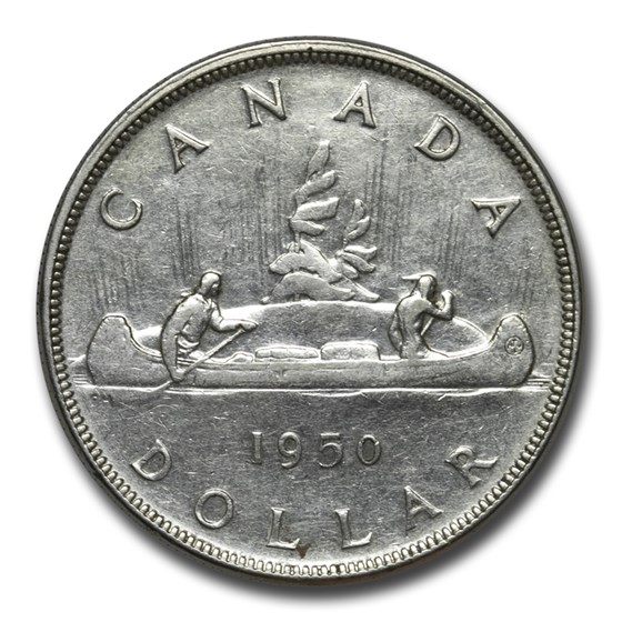 1950 Canada Silver Dollar George VI XF 1950 Canada Silver Dollar George VI XF