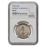 1950-D Booker T. Washington Half Dollar MS-67 NGC