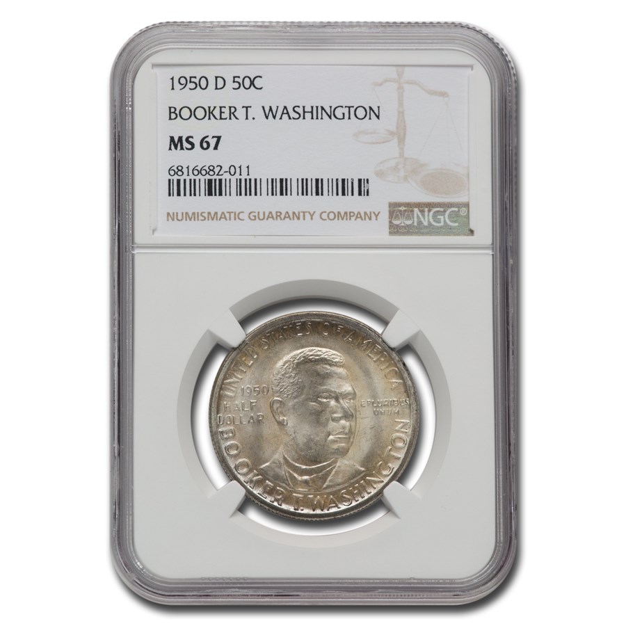 1950-D Booker T. Washington Half Dollar MS-67 NGC