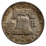 1950-D Franklin Half Dollar 20-Coin Roll AU