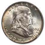 1950-D Franklin Half Dollar MS-64 NGC (FBL)