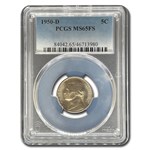 1950-D Jefferson Nickel MS-65 PCGS (Full Steps)