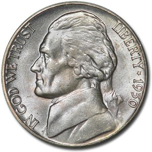 1950-D Jefferson Nickel MS-65 (Toning) 1950-D Jefferson Nickel MS-65 (Toning)