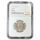 1950-D/S Washington Quarter MS-63 NGC