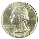 1950-D/S Washington Quarter MS-66 PCGS