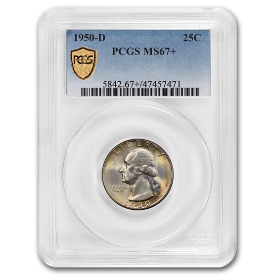 1950-D Washington Quarter MS-67+ PCGS 1950-D Washington Quarter MS-67+ PCGS