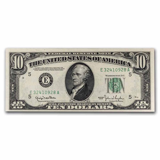 1950 (E-Richmond) $10 FRN CU (Fr#2010-E) 1950 (E-Richmond) $10 FRN CU (Fr#2010-E)
