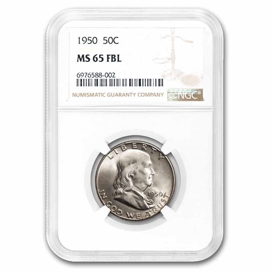 1950 Franklin Half Dollar MS-65 NGC (FBL) 1950 Franklin Half Dollar MS-65 NGC (FBL)