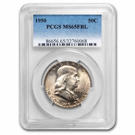 1950 Franklin Half Dollar MS-65 PCGS (FBL) 1950 Franklin Half Dollar MS-65 PCGS (FBL)