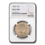 1950 Franklin Half Dollar MS-67 NGC (FBL)