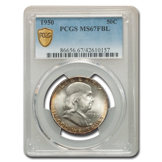 1950 Franklin Half Dollar MS-67 PCGS (FBL) 1950 Franklin Half Dollar MS-67 PCGS (FBL)