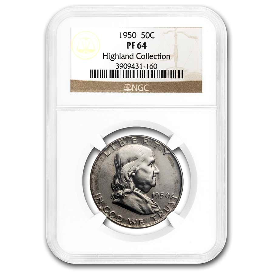 1950 Franklin Half Dollar PF-64 NGC