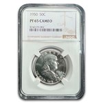 1950 Franklin Half Dollar PF-65 Cameo NGC
