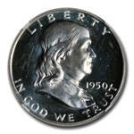 1950 Franklin Half Dollar PF-65+ UCAM NGC