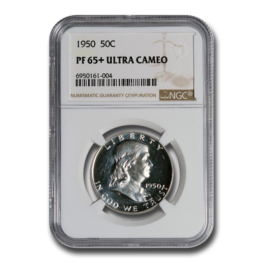 1950 Franklin Half Dollar PF-65+ UCAM NGC