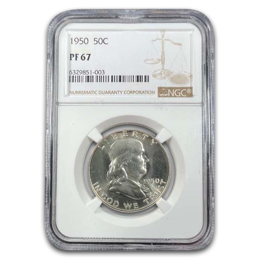 1950 Franklin Half Dollar PF-67 NGC