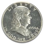 1950 Franklin Half Dollar PR-64 Cameo PCGS