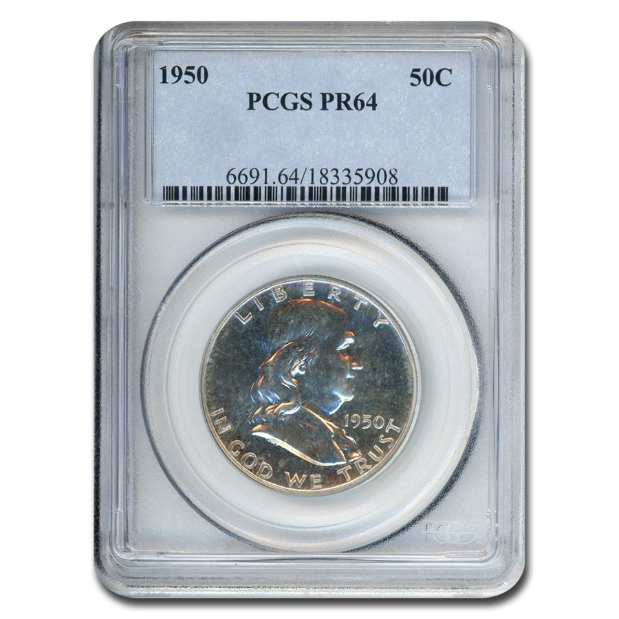 1950 Franklin Half Dollar PR-64 PCGS