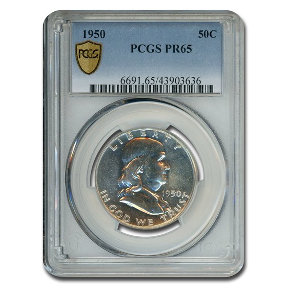 1950 Franklin Half Dollar PR-65 PCGS 1950 Franklin Half Dollar PR-65 PCGS