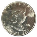 1950 Franklin Half Dollar PR-66 PCGS CAC