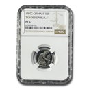 1950-G Germany 50 Pfennig PF-67 NGC