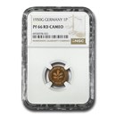 1950-G Germany Pfennig PF-66 Cameo NGC (Red)