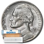 1950 Jefferson Nickel 40-Coin Roll BU