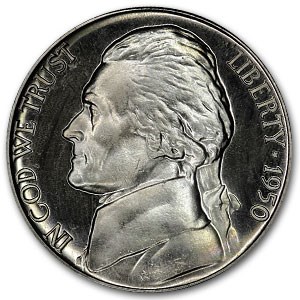 1950 Jefferson Nickel Proof 1950 Jefferson Nickel Proof