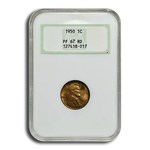 1950 Lincoln Cent PF-67 NGC (Red)