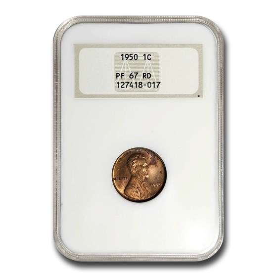 1950 Lincoln Cent PF-67 NGC (Red) 1950 Lincoln Cent PF-67 NGC (Red)