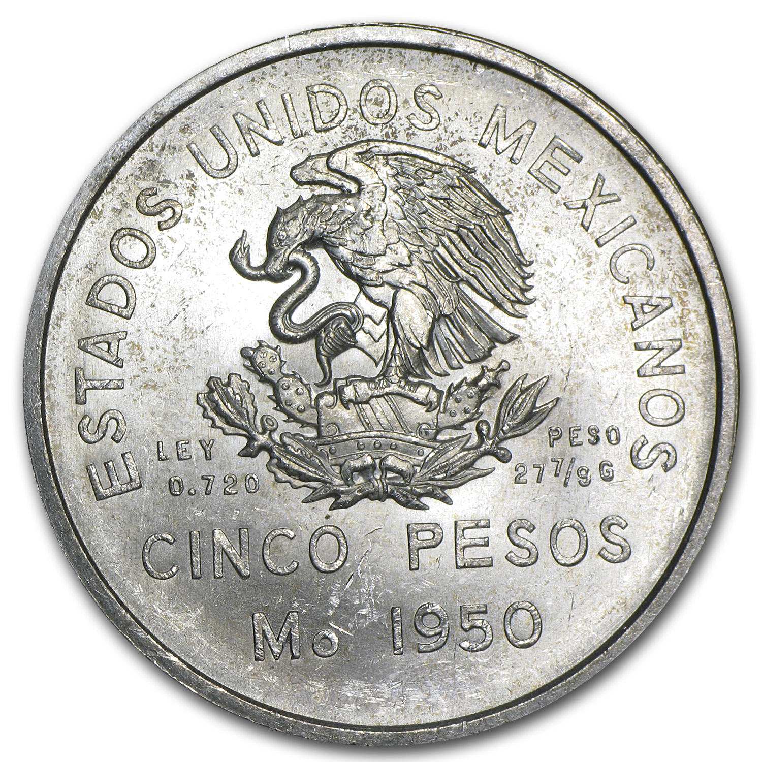メキシコ サウスイースタン鉄道 開通記念 5ペソ銀貨 1950 NGC MS63 1950 NGC MS 64 Mexico 5 Pesos Southern Railroad Silver Train