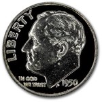 1950 Roosevelt Dime Gem Proof