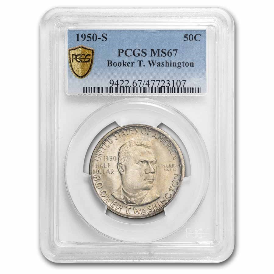 1950-S Booker T. Washington Half Dollar Commem MS-67 PCGS