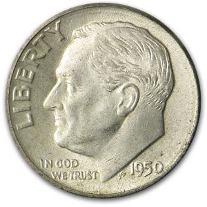 1950-S Roosevelt Dime AU 1950-S Roosevelt Dime AU