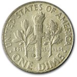1950-S Roosevelt Dime AU