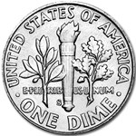 1950-S Roosevelt Dime BU