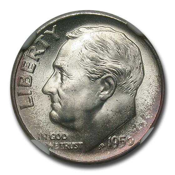 1950-S Roosevelt Dime MS-67 NGC (FT) 1950-S Roosevelt Dime MS-67 NGC (FT)