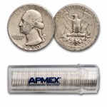 1950-S Washington Quarter 40-Coin Roll Avg Circ