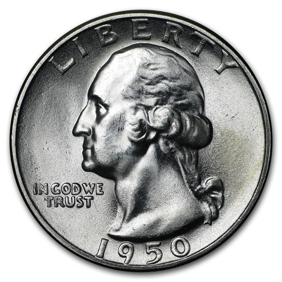 1950-S Washington Quarter BU 1950-S Washington Quarter BU