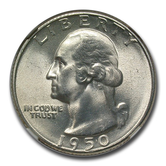 1950-S Washington Quarter MS-64 NGC 1950-S Washington Quarter MS-64 NGC