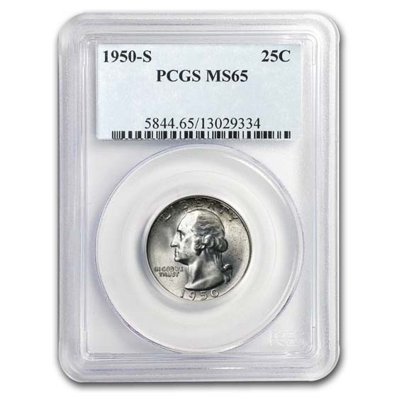 1950-S Washington Quarter MS-65 PCGS 1950-S Washington Quarter MS-65 PCGS