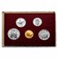 1950 Vatican City Pope Pius XII Gold 100 Lire 5-Coin Set BU