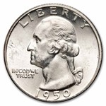 1950 Washington Quarter 40-Coin Roll BU
