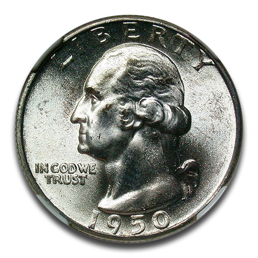 1950 Washington Quarter MS-67 NGC