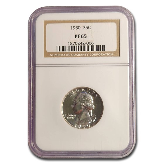 1950 Washington Quarter PF-65 NGC 1950 Washington Quarter PF-65 NGC