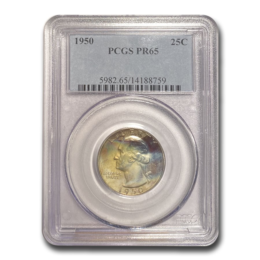 1950 Washington Quarter PR-65 PCGS