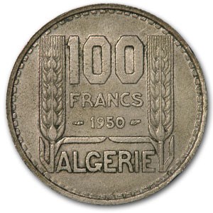 1950(a) Algeria 100 Francs AU 1950(a) Algeria 100 Francs AU