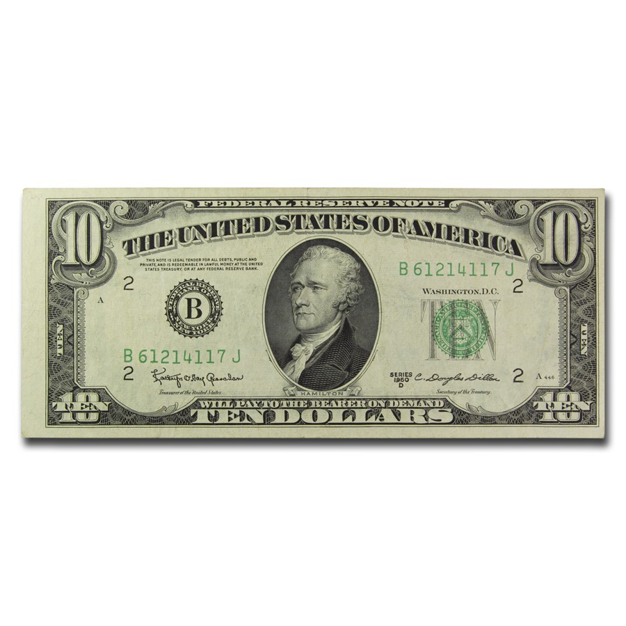 1950's $10 FRN XF (Districts of Our Choice)