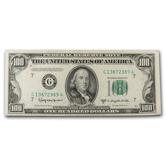1950s $100 FRN's XF (Districts of Our Choice) 1950s $100 FRN's XF (Districts of Our Choice)