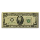 1950s $20 FRN VG/VF